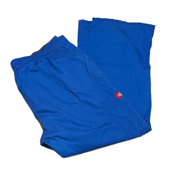 Dickies Pants Womens Royal Blue Hip Flip Cargo Flare Scrub Uniform Size XL - Picture 5 of 6